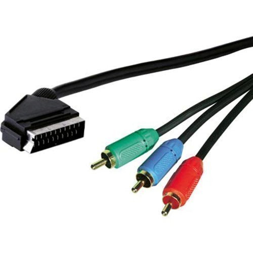 Diverse SCART till Kompositvideo (3xRCA) hane 1m