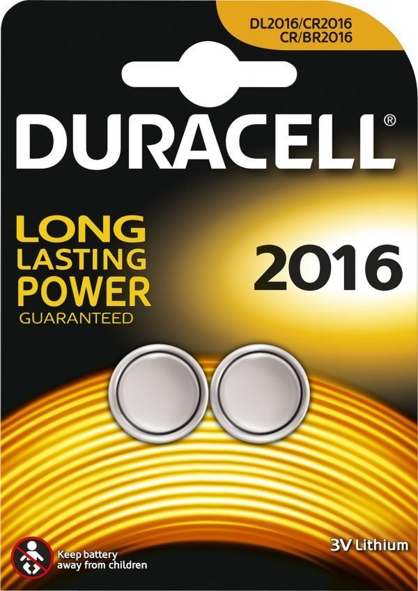 Duracell 2016 Elektroniikkaparisto 2 Kpl / Pkt
