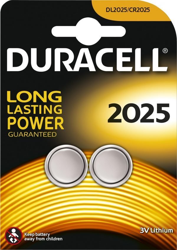 Duracell 2025 Elektroniikkaparisto 2 Kpl / Pkt