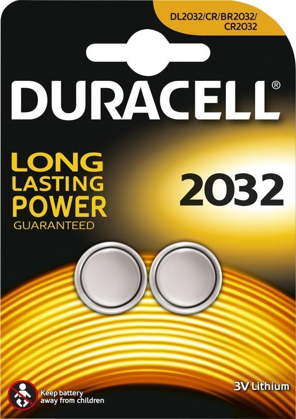 Duracell 2032 Elektroniikkaparisto 2 Kpl / Pkt