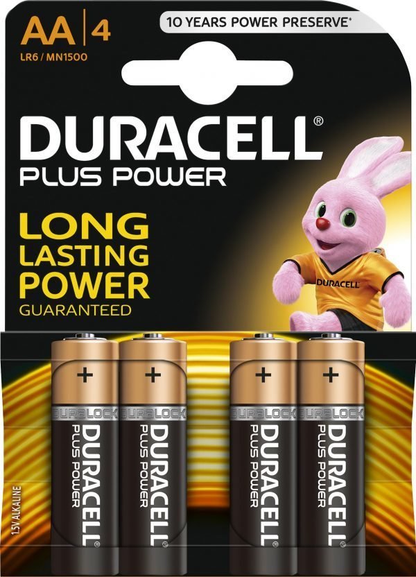 Duracell Plus Power Aa Paristo 4 Kpl / Pkt