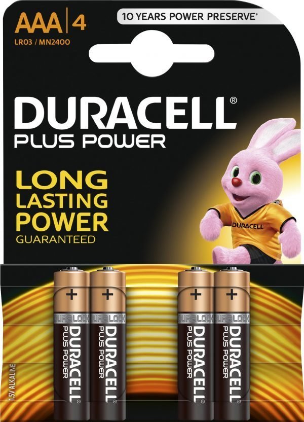 Duracell Plus Power Aaa Paristo 4 Kpl / Pkt