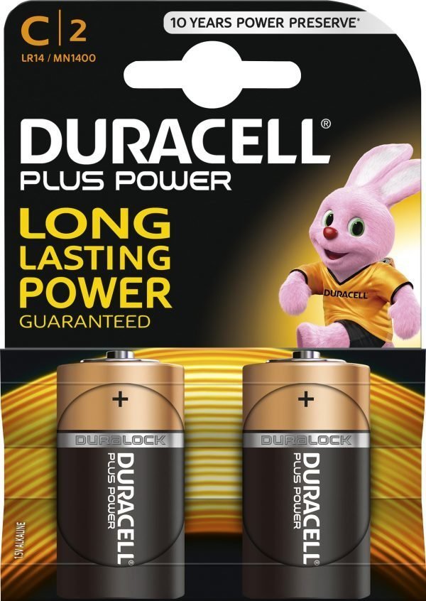 Duracell Plus Power C Paristo 2 Kpl / Pkt