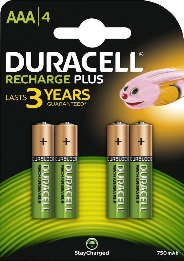 Duracell Value 750 Mah Aaa Ladattava Paristo 4 Kpl / Pkt