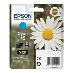 EPSON 1-Pack Cyan 18 Claria Home ink