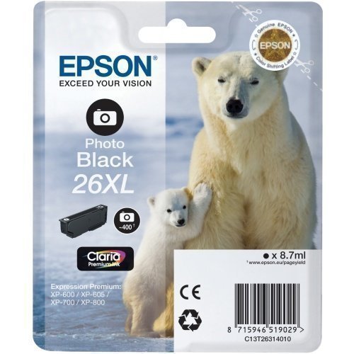 EPSON Singlepack Black 26XL Claria Prem