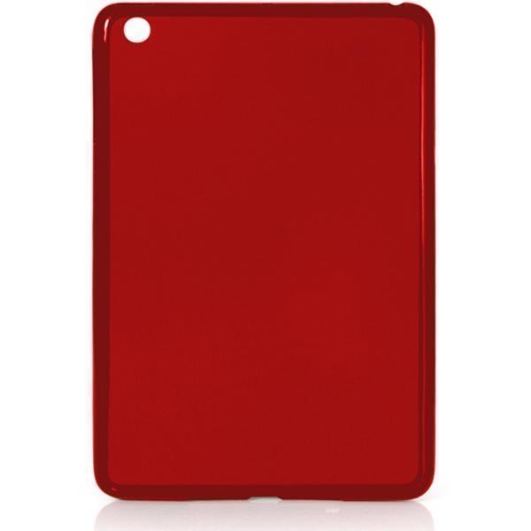 EPZI lämpömuovikuori iPad minille/2/3 mattapinta takana osittain läpinäkyvä punainen