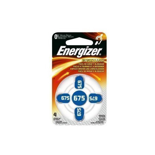 Energizer Cell Zinc Air 675 Hearing 4-pack