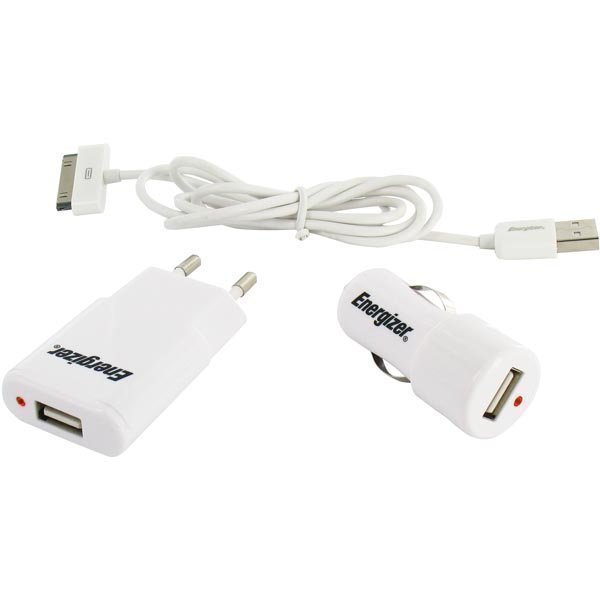 Energizer Hightech 3in1 charger 1USB / 1 Amp for IPHONE / IPOD