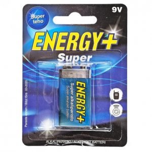 Energy+ Super 9 V Alkaliparisto 1 Kpl