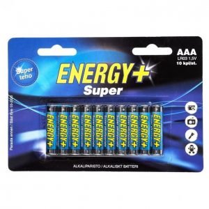 Energy+ Super Aaa Alkaliparisto 10 Kpl