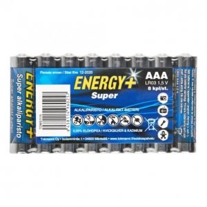 Energy+ Super Aaa Alkaliparisto 8 Kpl