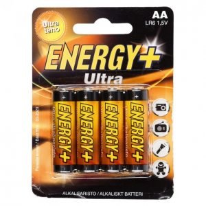 Energy+ Ultra Aa Alkaliparisto 4 Kpl