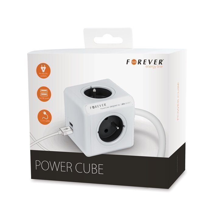 Forever Power Cube kahdella USB laturilla