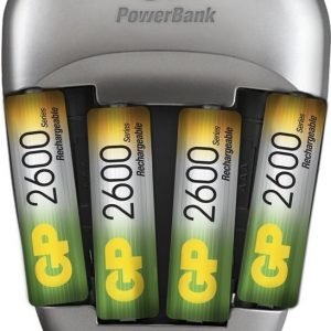 GP PowerBank Quick 3 + 4stk R6 2600mAh