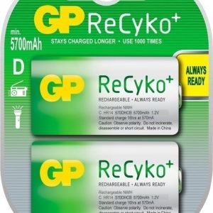 GP Recyko NiMH 5700mAh R20 2-pack