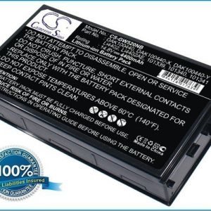 Gateway M520 akku 4400 mAh - Musta