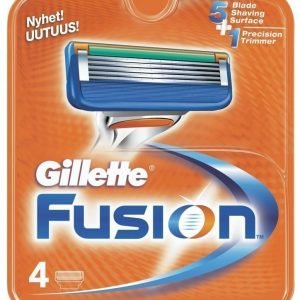 Gillette Fusion vaihtoterät 4 kpl