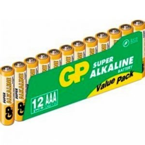 Gp-Batterier Aaa Paristot 12-Pakkaus