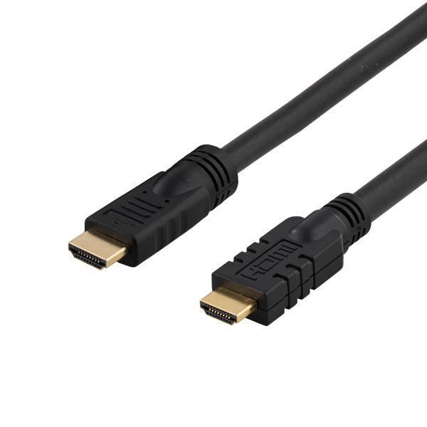 HDMI-kaapeli aktiivinen HDMI High Speed with Ethernet u-u musta 25m