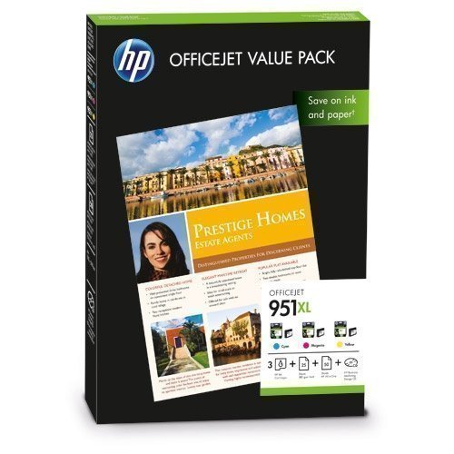 HP HewlettPackard FP HP CR712AE Value Pack No. 951XL C/M/Y +A4