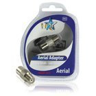 HQ VIDEO ADAPTER F PLUG FEMALE - COAX FEMALE