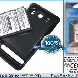 HTC EVO 4G A9292 Supersonic Extended With Black Color Back Cover yhteensopiva akku - 2200 mAh