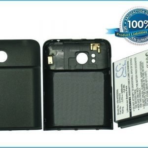 HTC Thunderbolt Thunderbolt 4G ADR6400 Extended With Back Cover yhteensopiva akku - 2400 mAh