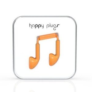 Happy Plugs Earbuds with Mic1 Orange