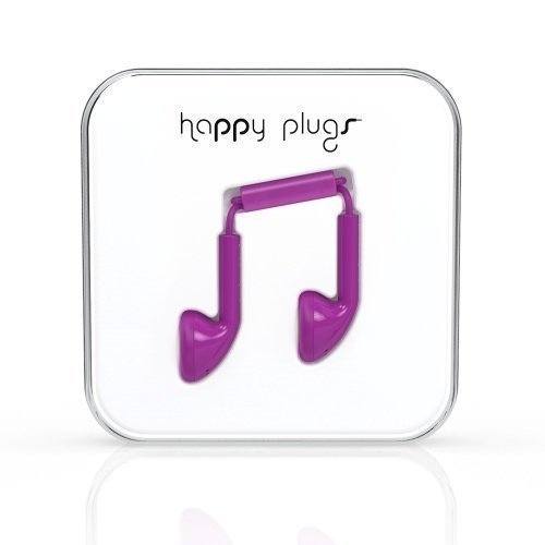 Happy Plugs Earbuds with Mic1 Purple