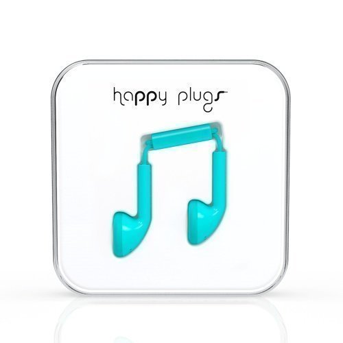 Happy Plugs Earbuds with Mic1 Turquiose