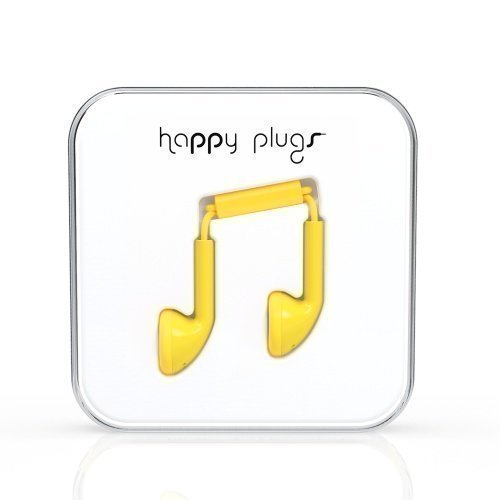 Happy Plugs Earbuds with Mic1 Yellow