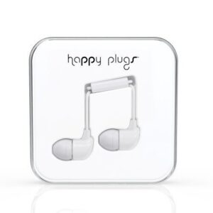 Happy Plugs In-Ear with Mic1 White