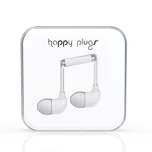 Happy Plugs In-Ear with Mic1 White