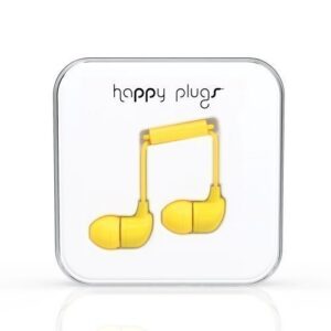 Happy Plugs In-Ear with Mic1 Yellow