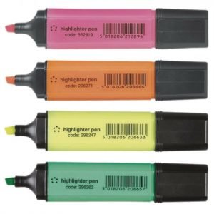 Highlighters 4 colors set