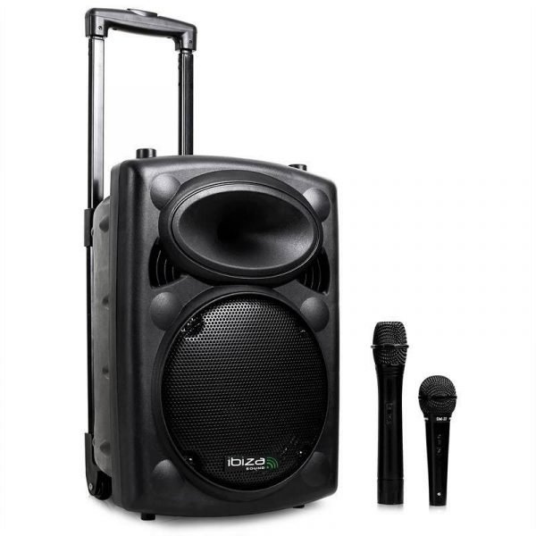 Ibiza Sound Kannettava Kaiutin 400 W + Langaton Mikrofoni