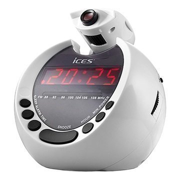 Ices ICRP-212 Herätyskelloradio Valkoinen / Musta