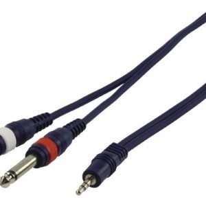 Instrument johto stereo mini plugi 2x mono plugi1.50 m