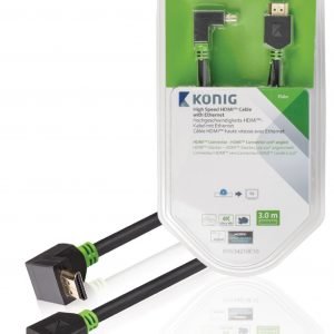 König High Speed Hdmi Kaapeli Jossa Ethernet Hdmi Liitin – Hdmi Liitin 270° Kulma