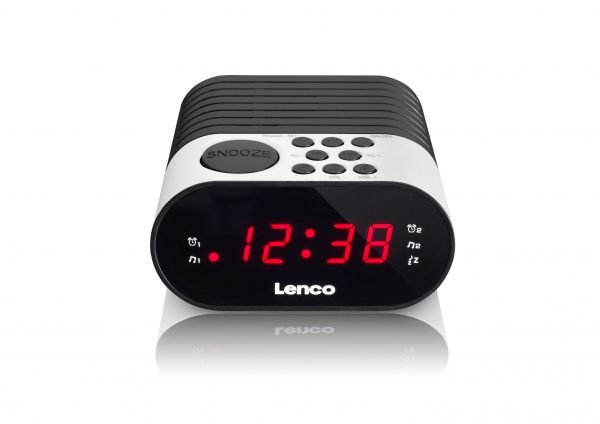 Lenco Cr-07 Fm Kelloradio Led Näytöllä Valkoinen