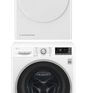 Lg F4j7tn1w Pesukone 8 Kg + Rc80u2av0w Lämpöpumppukuivausrumpu 8 Kg