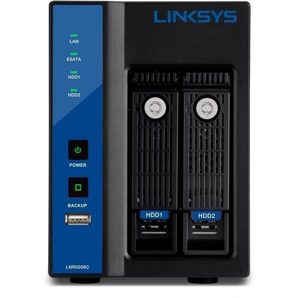 Linksys NVR 8 kameralle 2xSATA HDD GBLAN/USB2.0/eSATA harm/sin