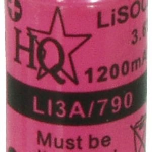 Lithium thionyl chloride akku 3.6 V 1200 mAh