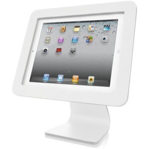 MacLocks Rotating Swivel Stand pöytäteline iPad vaijerilukko valk.