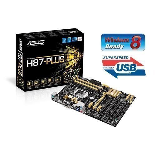 Mainboard-Socket-1150 Asus H87-PLUS Intel H87 4xDDR3 CrossFireX Socket 1150 ATX