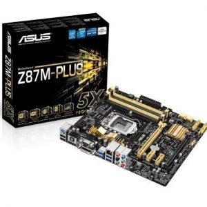 Mainboard-Socket-1150 Asus Z87M-PLUS Intel Z87 4xDDR3 CrossFireX Socket 1150 mATX