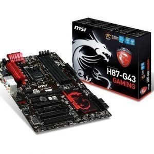 Mainboard-Socket-1150 MSI H87M-G43 GAMING Intel H87 4xDDR3 CrossFireX Socket 1150 ATX