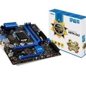 Mainboard-Socket-1150 MSI H87M-G43 Intel H87 4xDDR3 CrossFireX Socket 1150 mATX