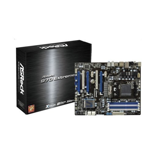 Mainboard-Socket-AM3 ASRock 970FX EXTREME4 AMD 970 4xDDR3 SLI CrossFireX Socket AM3+ ATX